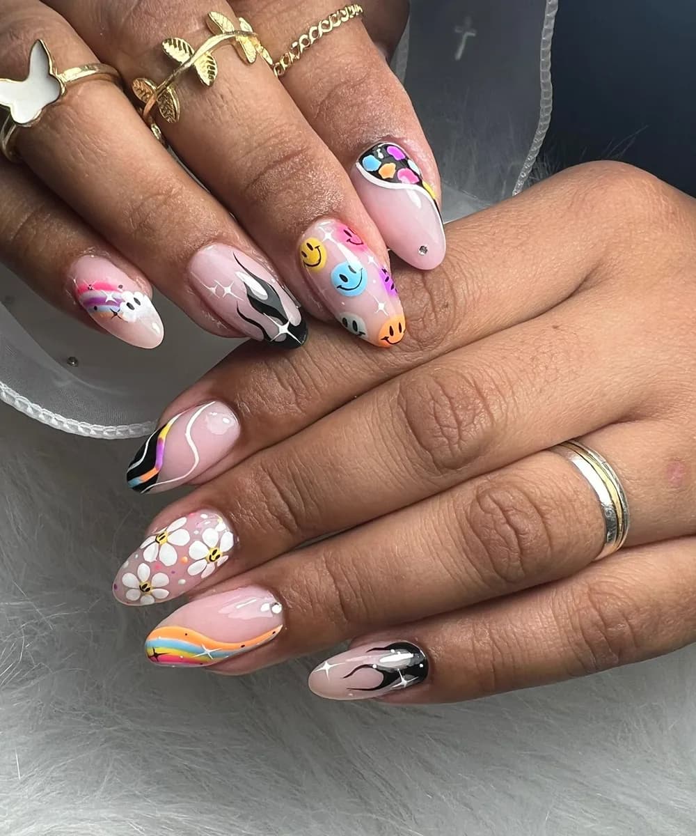 Nail art con dibujos